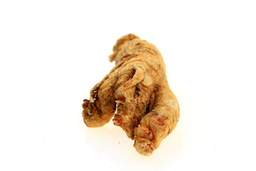 Ginseng on a white background