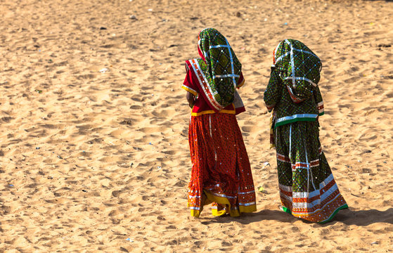 Indian Women In National Attire