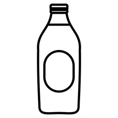 beer bottle isolated icon