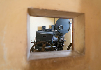 Fotos cine antiguo. Proyector Hispania