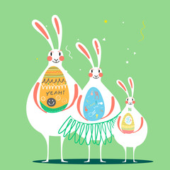 Easter celebration illustration
