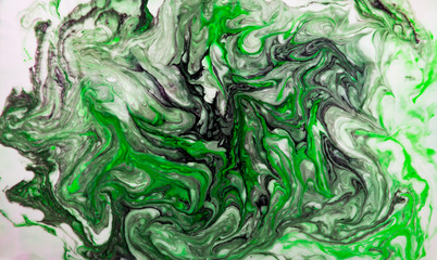 Beautiful abstract painting techniques drawing Ebru .Turkish style of painting Ebru on water with acrylic paints twists the waves.A stylish combination of natural luxury.Contemporary art of marming