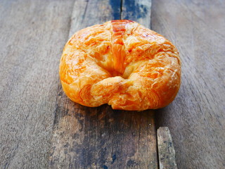 homemade bread on wooden board
