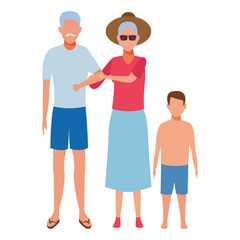 old couple and child avatar