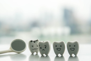 isolated human oral health concept to check the decay teeth by dentist