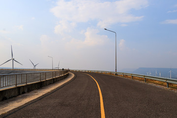 Fototapeta premium Bicycle Route Around The Reservoir