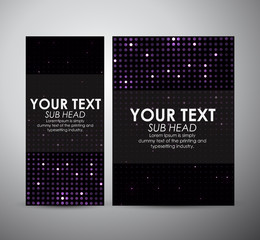 Fototapeta na wymiar Brochure business design Abstract purple dots pattern background. Vector illustration.