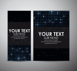 Brochure business design Abstract blue dots pattern background. Vector illustration.