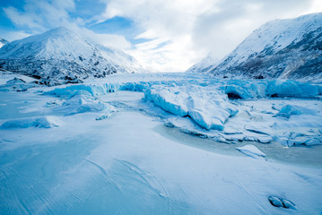 Fototapeta na wymiar Spencer Glacier Alaska