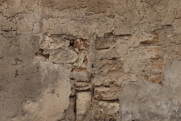 wall with plaster. Texture