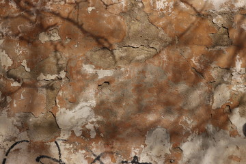 wall with plaster. Texture