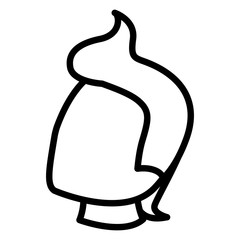 young man head character