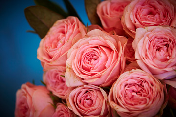 bouquet of pink flowers