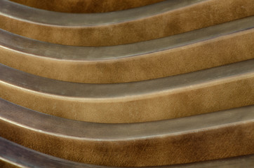 Background from brown wooden curves. Abstract image.
