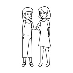 girls couple avatars characters