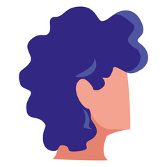 young man head character