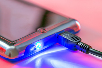 Storage device. Tech devices connected to information. Technology concept.