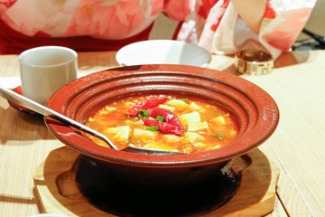 Young Japanese women in a kimono.
