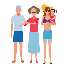 family avatar cartoon character