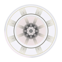 Obraz premium Art Deco Pattern Of Round Floral Mandala. Vector Illustration. Design For Printing, Presentation, Textile Industry
