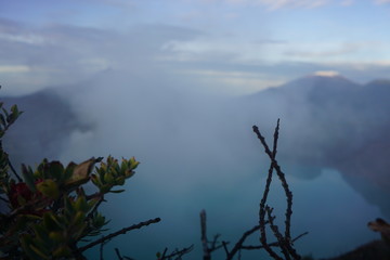beautiful mountain crater
