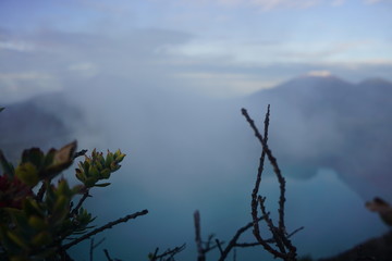 beautiful mountain crater