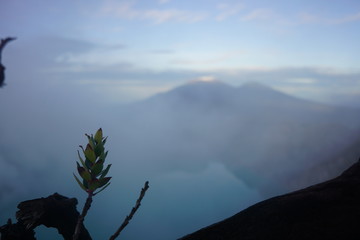 beautiful mountain crater