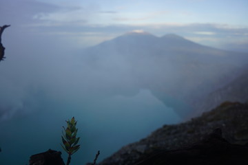 beautiful mountain crater