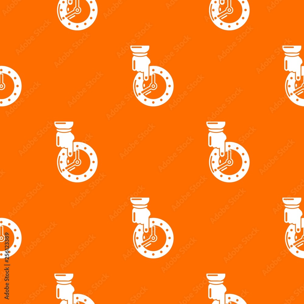 Poster save time pattern vector orange for any web design best