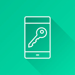 Data security - vector icon for graphic and web design.