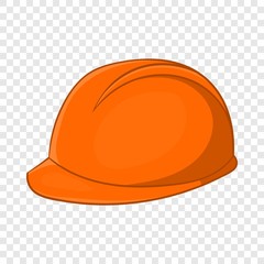 Construction helmet icon in cartoon style isolated on background for any web design 