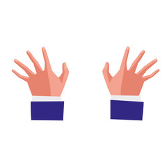 pianist hands isolated icon