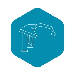 Fuel pump icon. Outline illustration of fuel pump vector icon for web