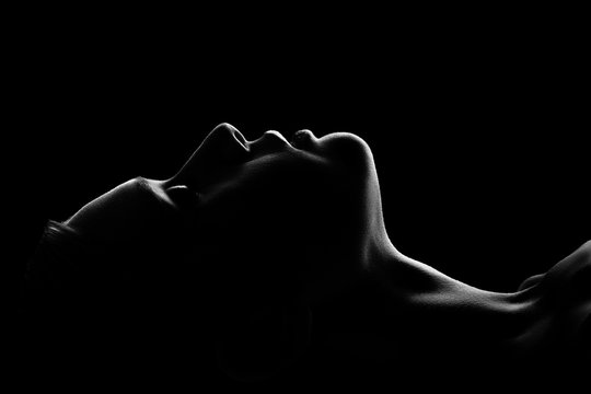 female profile silhouette
