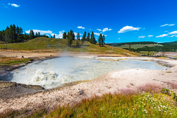 Boiling big hot springs pool