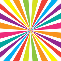 Creative graphic colorful stripe on white background