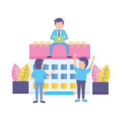 business people calendar