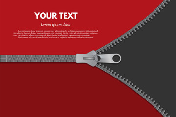 Clothing fastener color vector web banner template