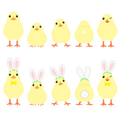 Easter chicks set