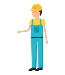 construction worker in overall