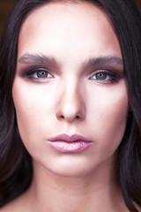 Obraz premium Portrait of beautiful young happy woman