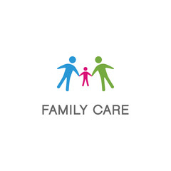 people care, healthcare logo design vector