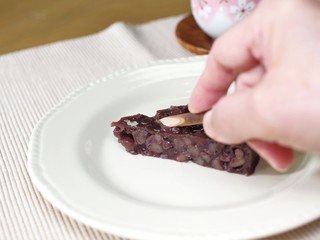 自家製レッドビーンズケーキ（羊羹）