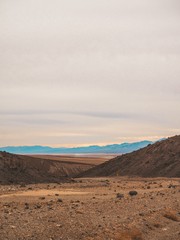 Sandstone details and vista. Death Valley National Park, California.