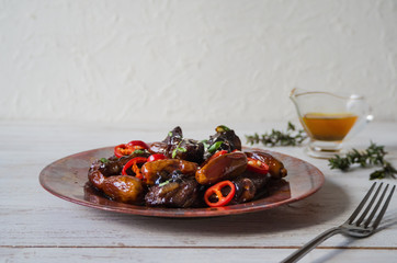 Moroccan Beef Tagine with date sauce.  