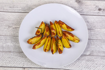 Baked potato with rosemary