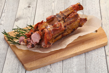 Smoked pork ribs