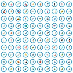 100 human icons set in isometric 3d style for any design vector illustration