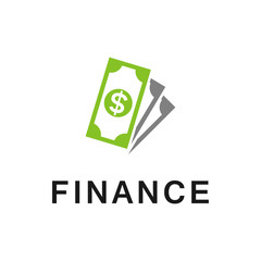 business finance logo design vector, money logo