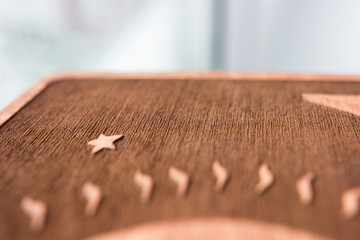 Laser engraving on plywood. laser engraving texture